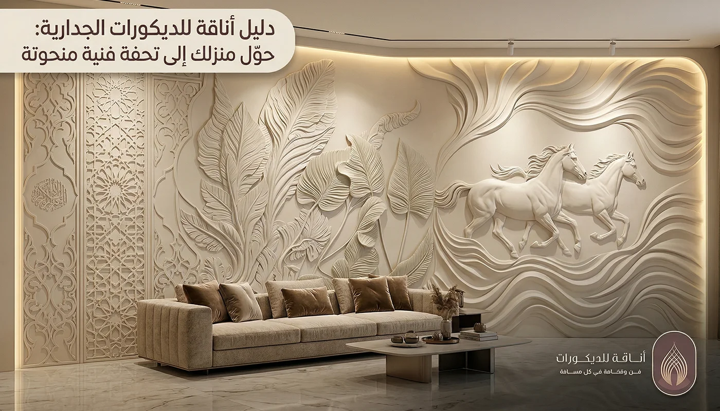 معلم تركيب ديكور حائط ثري دي مكة